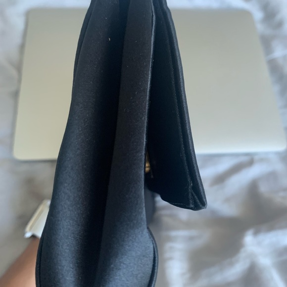 Saks 5th Avenue satin clutch - black - Picture 5 of 6